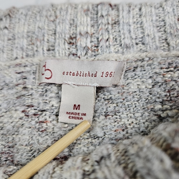 Db Established 1962 Textured Mulitcolor Flek Cowl Neck Sweater, Grey, Medium - Picture 7 of 10